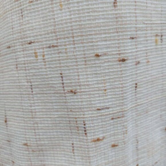 Vintage retro 1970s textured lined curtain panels - each panel is 38"W x 44"L - Picture 6 of 6